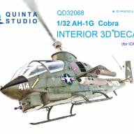 3D Декаль интерьера кабины  AH-1G Cobra (для модели ICM) купить в Москве - 3D Декаль интерьера кабины  AH-1G Cobra (для модели ICM) купить в Москве