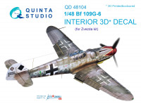 3D Декаль интерьера кабины Bf 109G-6 (для модели Звезда)