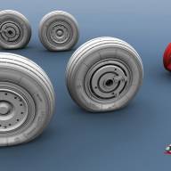 МиГ-31 колеса шасси 1/48 купить в Москве - МиГ-31 колеса шасси 1/48 купить в Москве