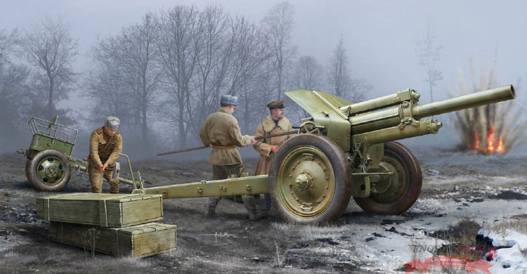 122-мм гаубица образца 1938 года М-30 ранних выпусков (1:35) купить в Москве