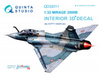 3D Декаль интерьера кабины Mirage 2000B (для модели Kitty Hawk)