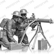 Расчет британского пулемета Vickers II МВ (пулемет Vickers и 2 фигуры)  купить в Москве - Расчет британского пулемета Vickers II МВ (пулемет Vickers и 2 фигуры)  купить в Москве