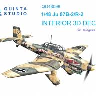 3D Декаль интерьера кабины Ju 87B-2/R-2 (Hasegawa) купить в Москве - 3D Декаль интерьера кабины Ju 87B-2/R-2 (Hasegawa) купить в Москве