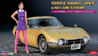 52333 Toyota 2000GT "Gold" w / 60's Girl's