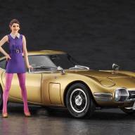 52333 Toyota 2000GT &quot;Gold&quot; w / 60&#039;s Girl&#039;s 1/24 купить в Москве - 52333 Toyota 2000GT "Gold" w / 60's Girl's 1/24 купить в Москве