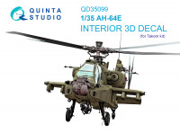 3D Декаль интерьера кабины AH-64E (Takom) 1/35