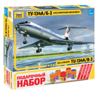 Пасс. авиалайнер "Ту-134А/Б-3". Подарочный набор.