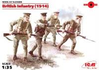Фигуры Британская пехота (1914г.), (4 фигуры)