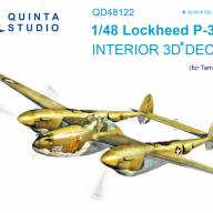 3D Декаль интерьера кабины P-38H (для модели Tamiya) купить в Москве - 3D Декаль интерьера кабины P-38H (для модели Tamiya) купить в Москве