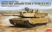 U.S. Main Battle Tank M1A2 SEP Abrams TUSK I /TUSK II 2 in 1 with full interior