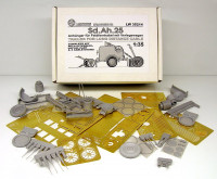 Sd.Ah.25 Trailer for Ff-Cable with Verlegewagen (Laying Cart) Full resin kit w/PE