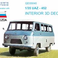 3D Декаль интерьера кабины UAZ-452 (Zvezda) купить в Москве - 3D Декаль интерьера кабины UAZ-452 (Zvezda) купить в Москве