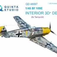 3D Декаль интерьера кабины Bf 109E (для модели Tamiya) купить в Москве - 3D Декаль интерьера кабины Bf 109E (для модели Tamiya) купить в Москве