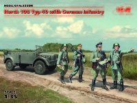 Horch 108 Typ 40 с германской пехотой