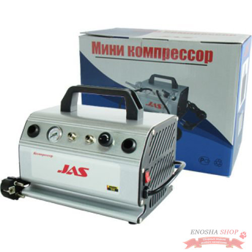 Компрессор 1210, с регулятором давления, автоматика, ресивер 0,3 л, 2 выхода купить в Москве