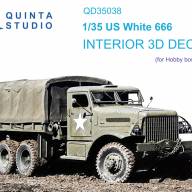 3D Декаль интерьера кабины US White 666 (Hobby Boss) купить в Москве - 3D Декаль интерьера кабины US White 666 (Hobby Boss) купить в Москве