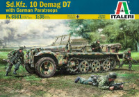 Sd.Kfz.10 Demag D7 with German Paratroopers