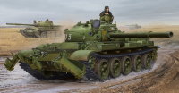 Танк  Т-62 мод. 1975 с минным тралом КМТ-6 (1:35)