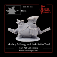 Гриба и Гробба с боевой жабой | Коллекционная миниатюра 54 мм