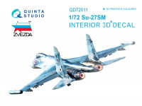 3D Декаль интерьера кабины Су-27СМ (для модели Звезда) 1/72
