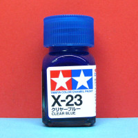 X-23 Clear Blue gloss (Голубой прозрачный глянцевый), enamel paint 10 ml.