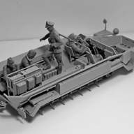 Бронетранспортёр Sd.Kfz.251/6 Ausf.A с экипажем (4 фигуры) купить в Москве - Бронетранспортёр Sd.Kfz.251/6 Ausf.A с экипажем (4 фигуры) купить в Москве