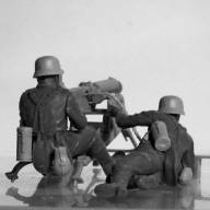 Немецкий пулемётный рассчёт MG 08 WWII (2 фигуры) купить в Москве - Немецкий пулемётный рассчёт MG 08 WWII (2 фигуры) купить в Москве