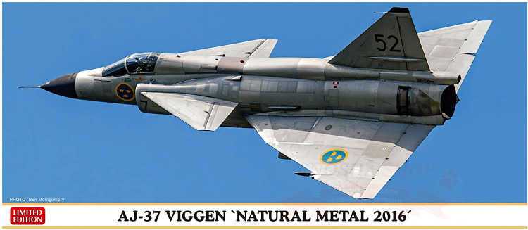 02232 SAAB AJ-37 Viggen Natural Metal 2016 купить в Москве