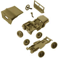Willys Jeep 1/4 ton 4x4 (2 штуки, масштаб 1/72) купить в Москве - Willys Jeep 1/4 ton 4x4 (2 штуки, масштаб 1/72) купить в Москве