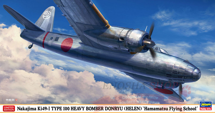 02418 Nakajima Ki-49-I Type 100 Heavy Bomber Donryu (Helen) Hamamatsu Flying School купить в Москве