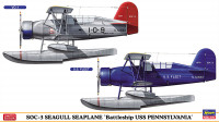 02394 SOC-3 Seagull Seaplane Battleship USS Pennsylvania (Limited Edition), 2 модели, 1/72