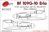 Bf 109G-10 Erla Корректирующий набор (Revell) 1/32