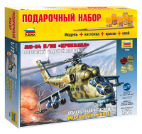 Советский ударный вертолет Ми-24В/ВП "Крокодил" Подарочный набор