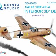 3D Декаль интерьера кабины Bf 109F-2/F-4 (для модели Eduard) купить в Москве - 3D Декаль интерьера кабины Bf 109F-2/F-4 (для модели Eduard) купить в Москве