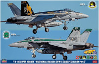 F/A-18E Super Hornet USS Ronald Reagan CVW-5 CAG SPECIAL BOX Part 2” (2 kits in the box)