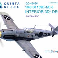 3D Декаль интерьера кабины  Bf 109E-1/E-3 (для модели Eduard) купить в Москве - 3D Декаль интерьера кабины  Bf 109E-1/E-3 (для модели Eduard) купить в Москве