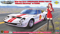52344 Wild Egg Girls No.05 Lamborghini Miura P400 SV "Mikumo Shiranagi" w/Figure (Limited Edition) 1/24