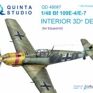 3D Декаль интерьера кабины  Bf 109E-4/E-7 (для модели Eduard) купить в Москве - 3D Декаль интерьера кабины  Bf 109E-4/E-7 (для модели Eduard) купить в Москве