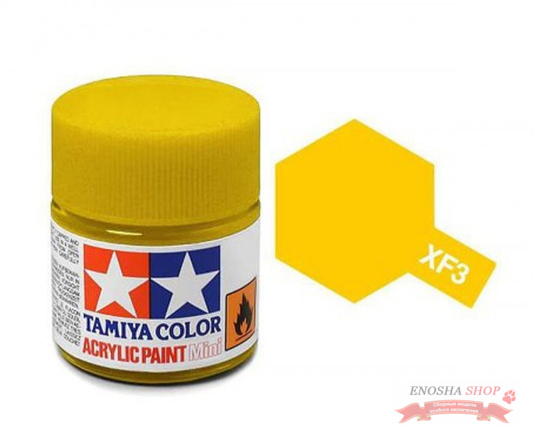 XF-3 Flat Yellow (Жёлтый матовый), 10 ml. купить в Москве