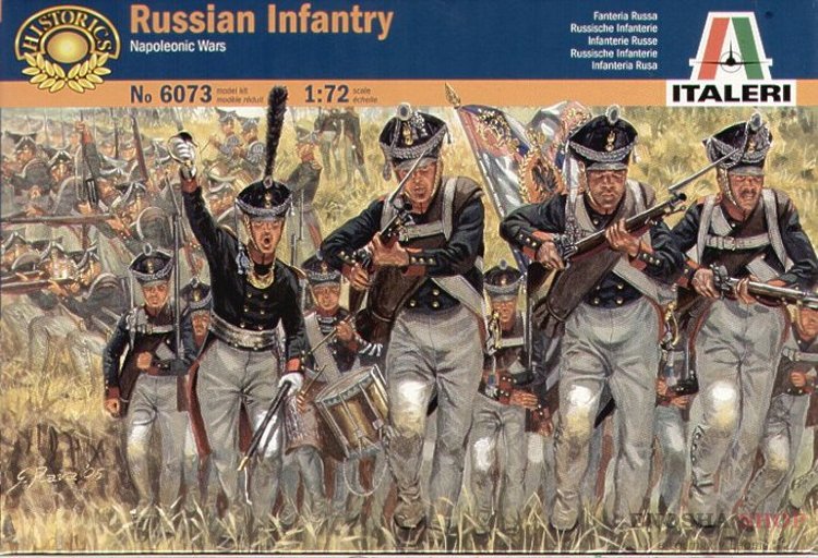 Napoleonic Wars Russian Infantry (русская пехота, Наполеоновские войны) 1/72 купить в Москве