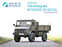 3D Декаль интерьера кабины Unimog 404 (ICM) 1/35