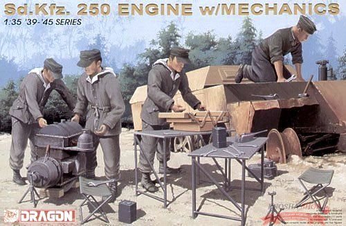Sd.Kfz. 250 Engine w/Mechanics купить в Москве