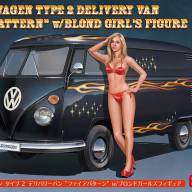52264 Volkswagen Type 2 Delivery Van &quot;Fire Pattern&quot; w/Blond Girl&#039;s Figure купить в Москве - 52264 Volkswagen Type 2 Delivery Van "Fire Pattern" w/Blond Girl's Figure купить в Москве