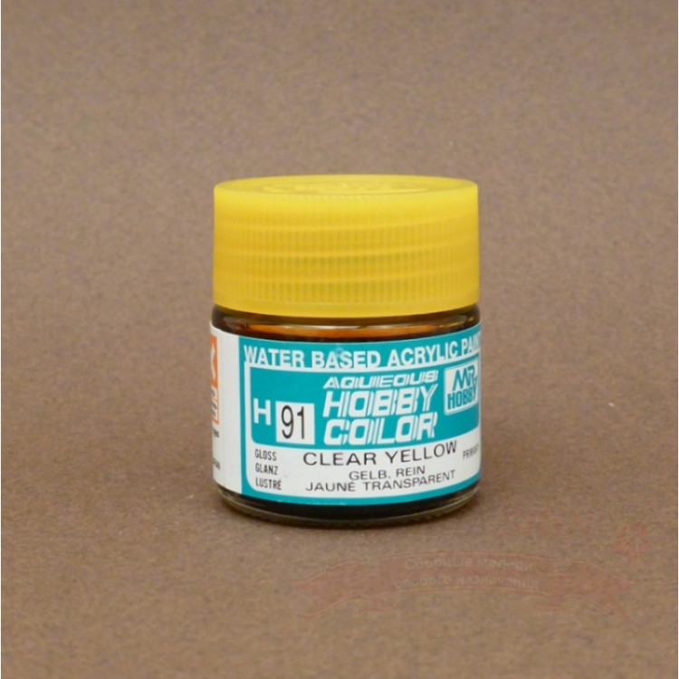 H91 Краска Clear Yellow (Полупрозрачный желтый лак), 10 мл. купить в Москве
