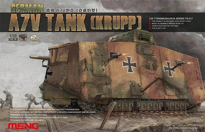 German A7V Tank (Krupp) (германский танк A7V) купить в Москве
