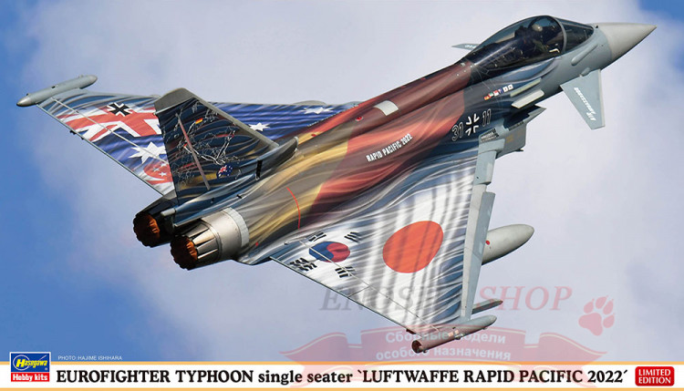 02430 Eurofighter Typhoon single seater `Luftwaffe Rapid Pacific 2022` (Limited Edition) 1/72 купить в Москве