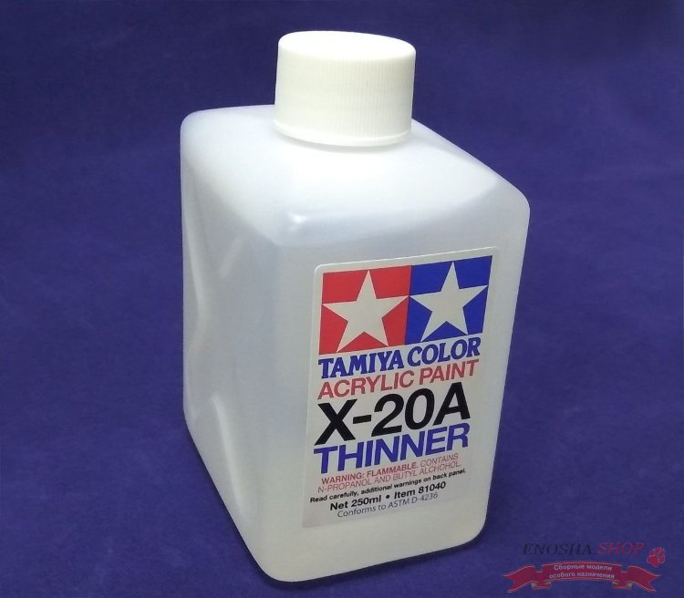 X-20A Acryllic Paint Thinner (Растворитель для акриловых красок), 250 ml. купить в Москве