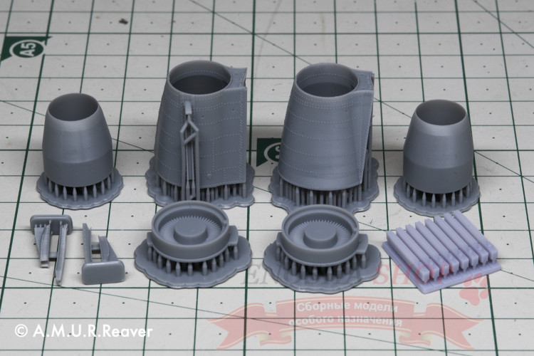 Су-25 сопла и коки двигателей с блоками АСО (Звезда) 1/48 купить в Москве