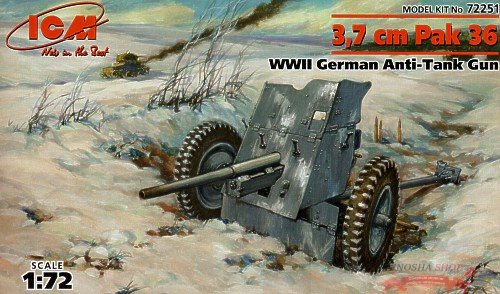 3,7 cm Pak 36 WWII German Anti-Tank Gun, немецкая противотанковая пушка купить в Москве
