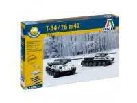 Танк T34/76 Mod. 42 (2 быстросборные модели в наборе) 1/72